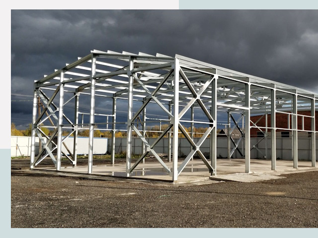 Двускатные ангары в Кохма от 623 руб. за квадрат