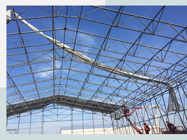 Шатровые ангары от 623 руб. в Кохме и Ивановской области