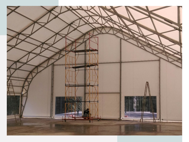 Шатровые ангары в Кохме