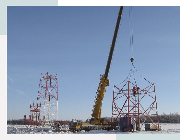 Монтаж вышек связи в Кохме