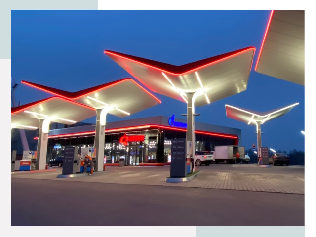 Навесы для АЗС в Кохме