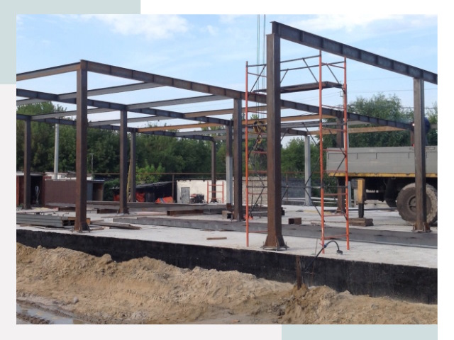 Фундамент для ангаров в Кохме